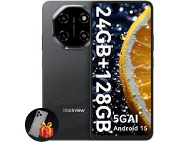 Blackview SHARK 6 Smartphone 5G AI - DUAL SIM - 24 GB RAM - 128 GB ROM - Octa Core - Android 15 - 6,88 inch - NFC - Zwart