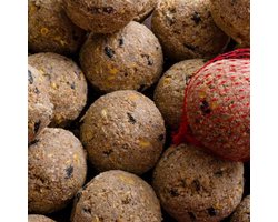 Mezenbollen met insecten, 18kg, 200 stuks, premium, met net, vetbollen vogels