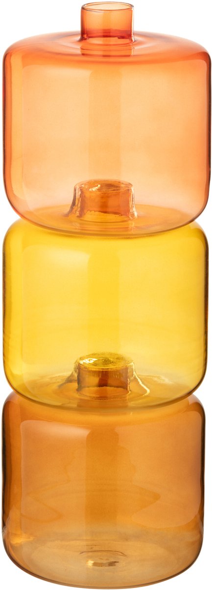 vaas Rond - glas - oranje - large - 3 stuks