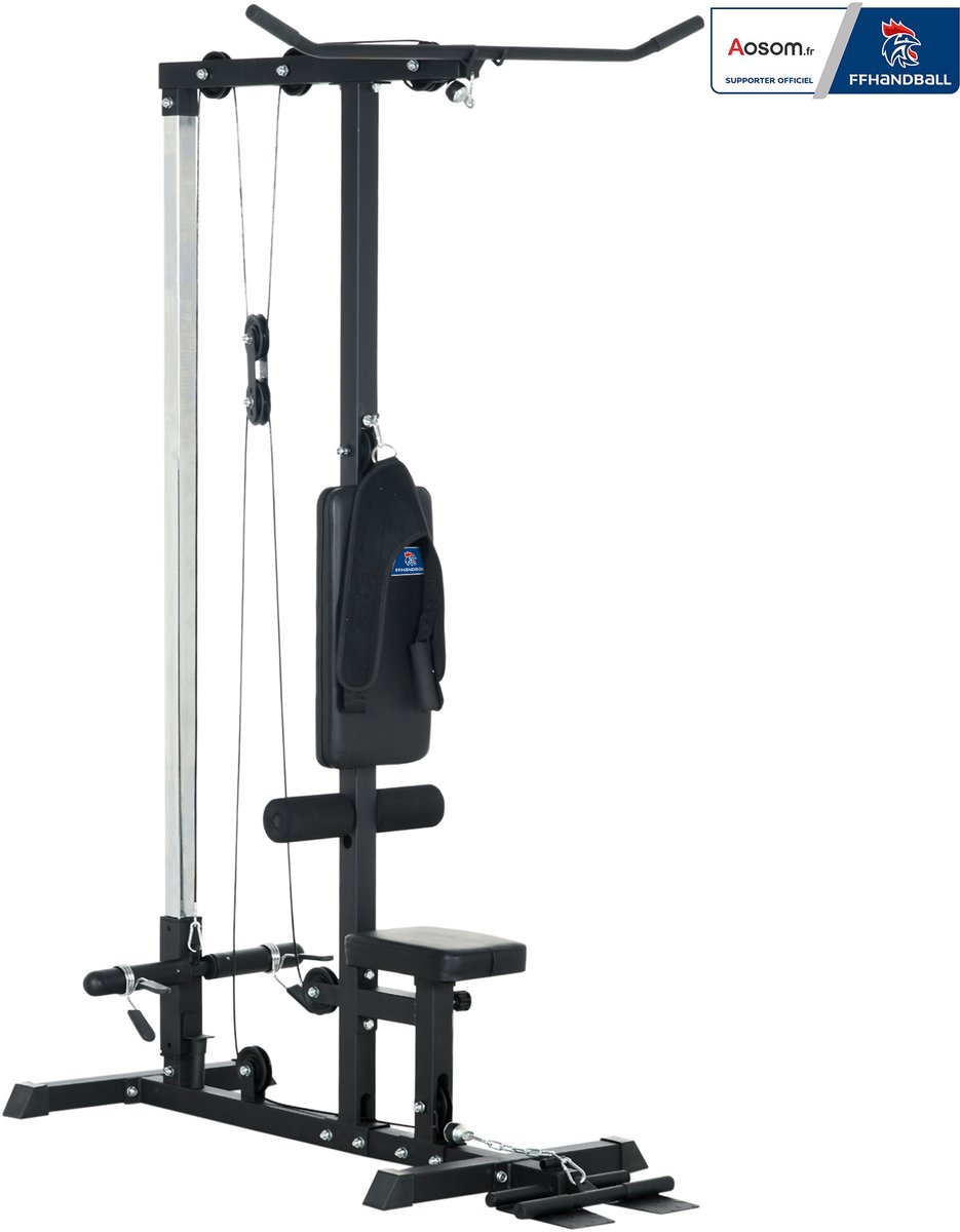 SPORTNOW-Power Tower-140x108x197cm-Staal-Zwart