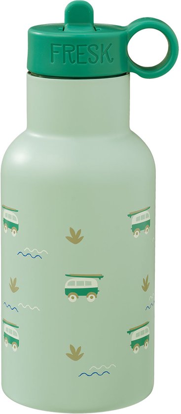 QWETCH Thermosfles voor kinderen, 350 ml, Kids Yosemite Granaat (klassiek deksel), roestvrijstalen drinkfles, 24 uur koud en 12 uur warm, waterdicht en BPA-vrij, drinkfles voor de