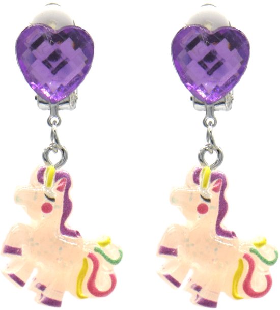 Boucles d'oreilles à clip Enfants - Hippocampe - Joli cadeau