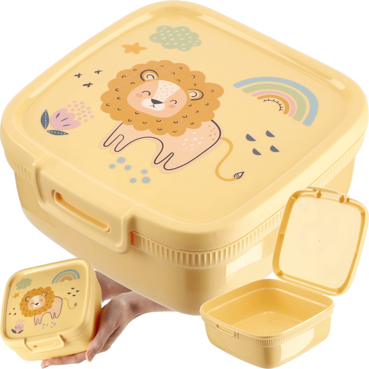 Curver - Snapbox Kinder Lunchbox Leeuw 0,9 Liter