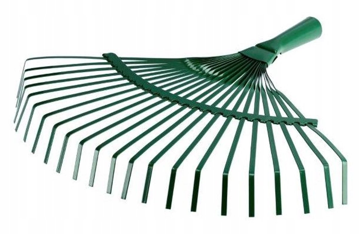 Tuinhark voor gras en bladeren metaal 43 cm