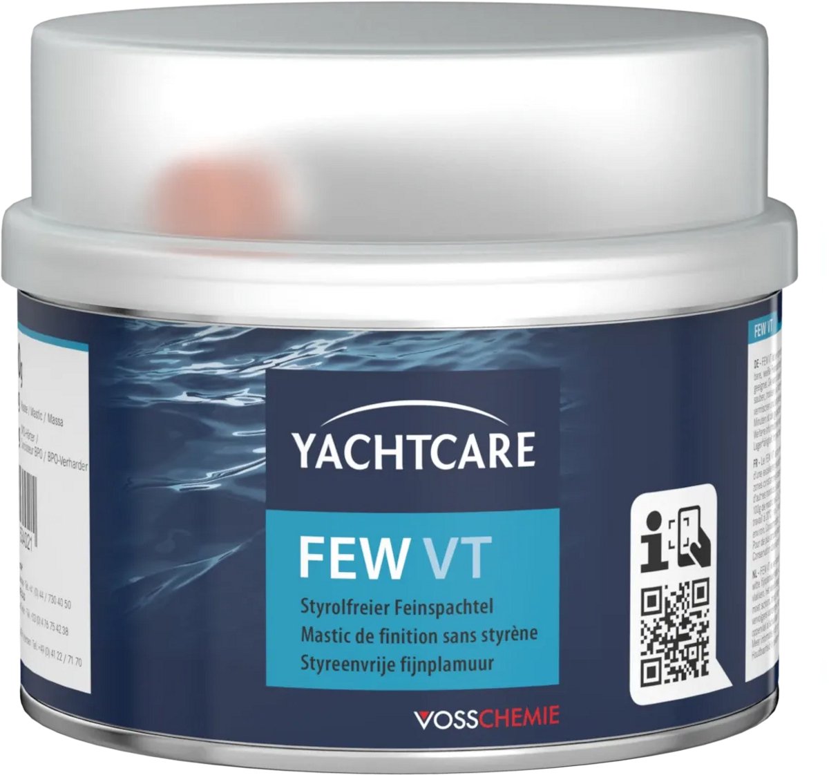 Yachtcare - polyesterplamuur - fijnplamuur - FEW VT - 500gram - wit