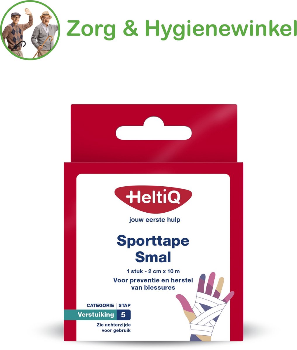 HeltiQ Sporttape Smal 2 cm x 10 m