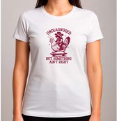 Undiagnosed But Something Ain't Right Shirt Unisex Undiagnosed But Something Ain't Right Grappig T-shirt voor geestelijke gezondheid, lichtpaars, 3XL