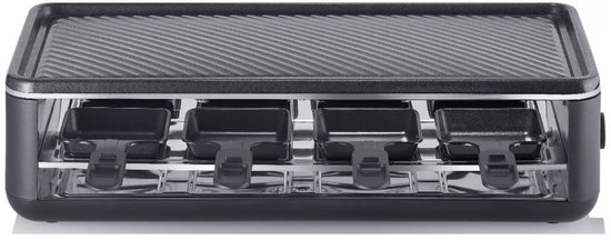 SEVERIN RG 2365 Black Line gourmetstel - PFAS vrije baklaag - 8 Personen - Temperatuurinstelling - Vaatwasserbestendig - 8 Pannetjes met parkeerfunctie — afbeelding 5