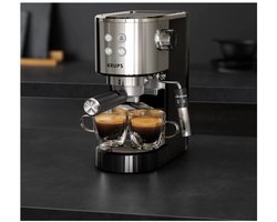 15 bar RVS/zwart espressomachine - krups - XP444C10