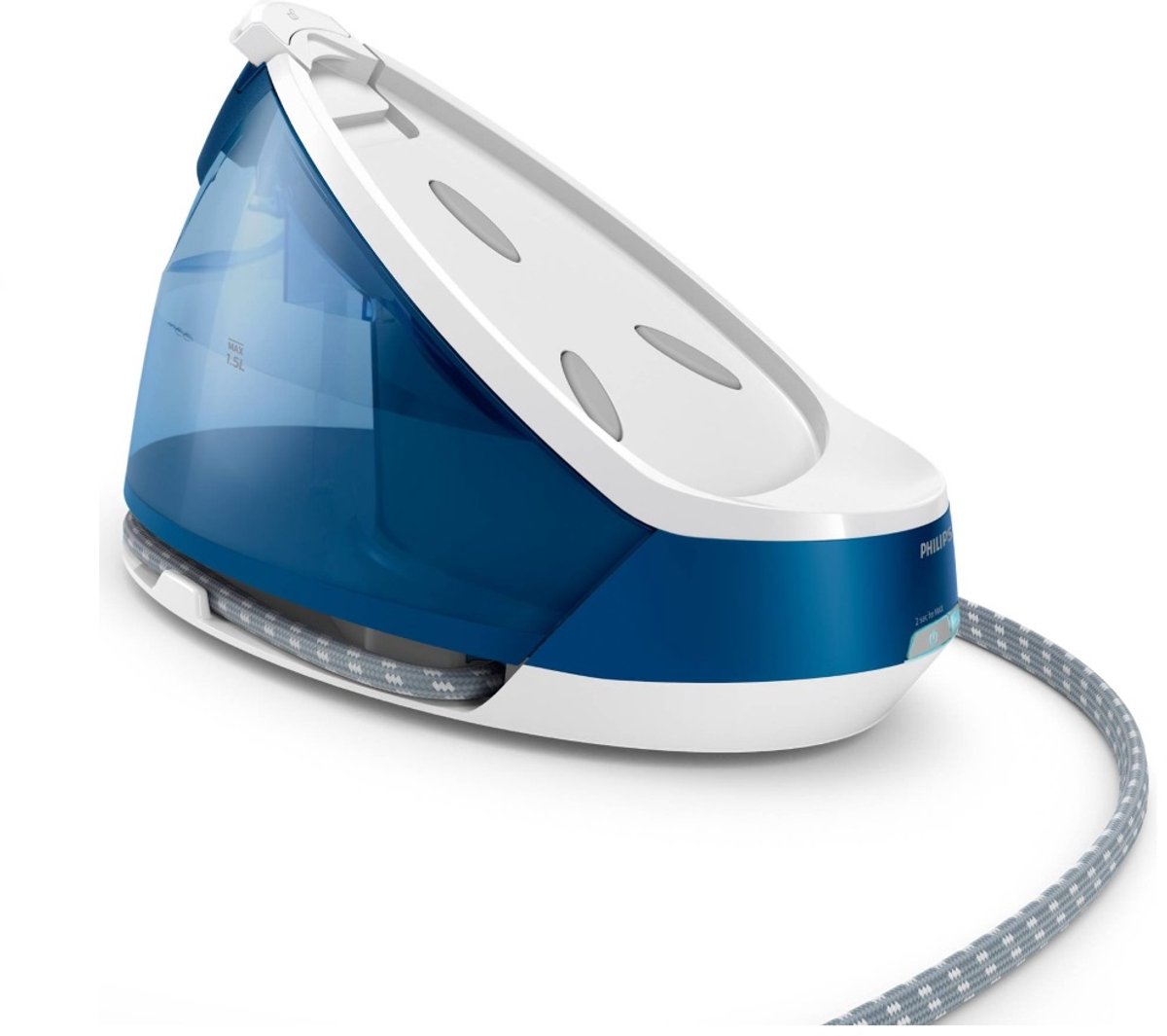 Philips Stoomstrijkijzer met Stoomgenerator GC6815/20 - Met Station - Snel Warm - Verticaal Strijken - Groot Reservoir - Blauw — afbeelding 7