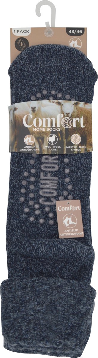 Extra warme wollen huissloffen - heren sloffen mét antislip - JEANS-43/46