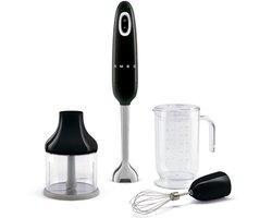 SMEG HBF03BLEU - Staafmixer - Zwart - 700W - Met accessoires