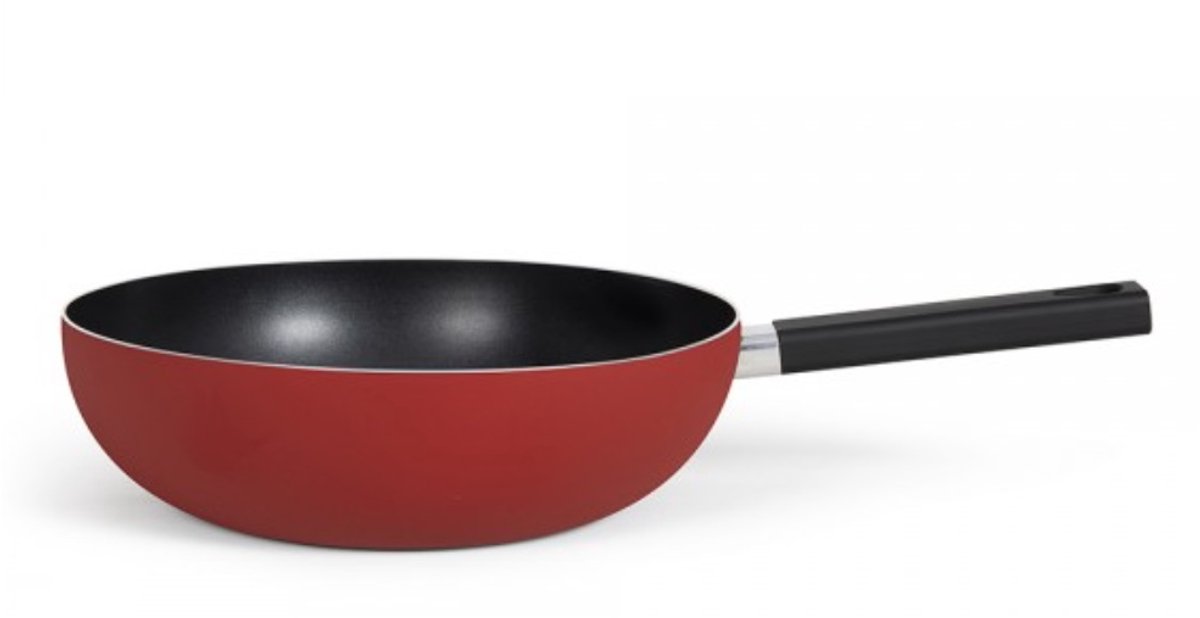 Wokpan Livoo Rood Aluminium Ø 32 cm
