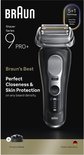 Rasoir Braun Series 9 PRO+ noir, avec texte "Braun's Best Shave", logo "Made in Germany" et mention "5+1 Technology".