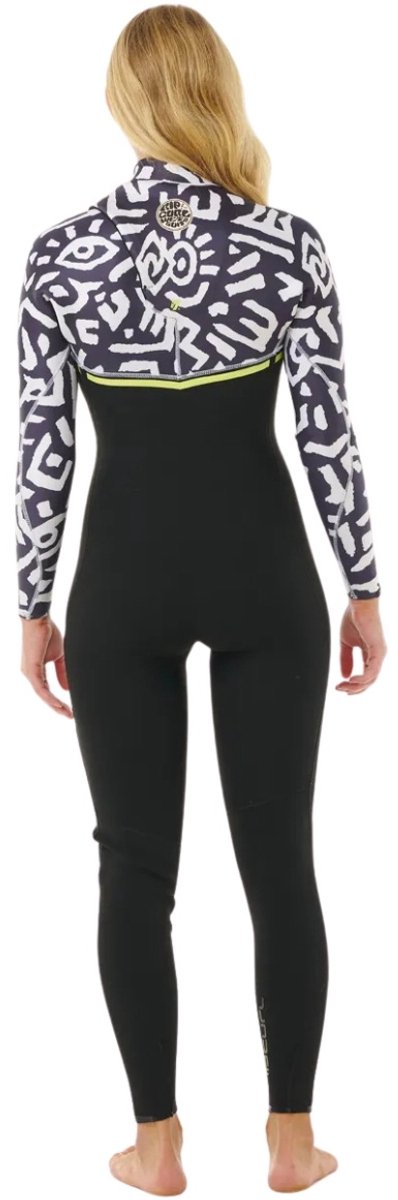 2025 Rip Curl Dames E-Bomb 4/3mm Ritssluiting-vrij Wetsuit - Bl