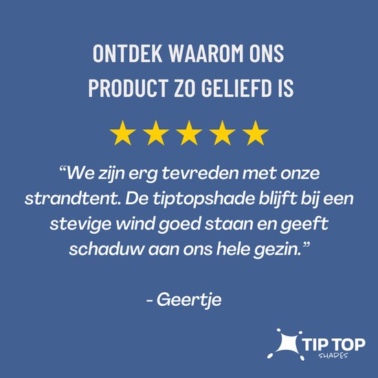 Tiptopshade Strandparasol Multifunctioneel Lichtgewicht - Rood/ Zwart - 5 Persoons — afbeelding 5