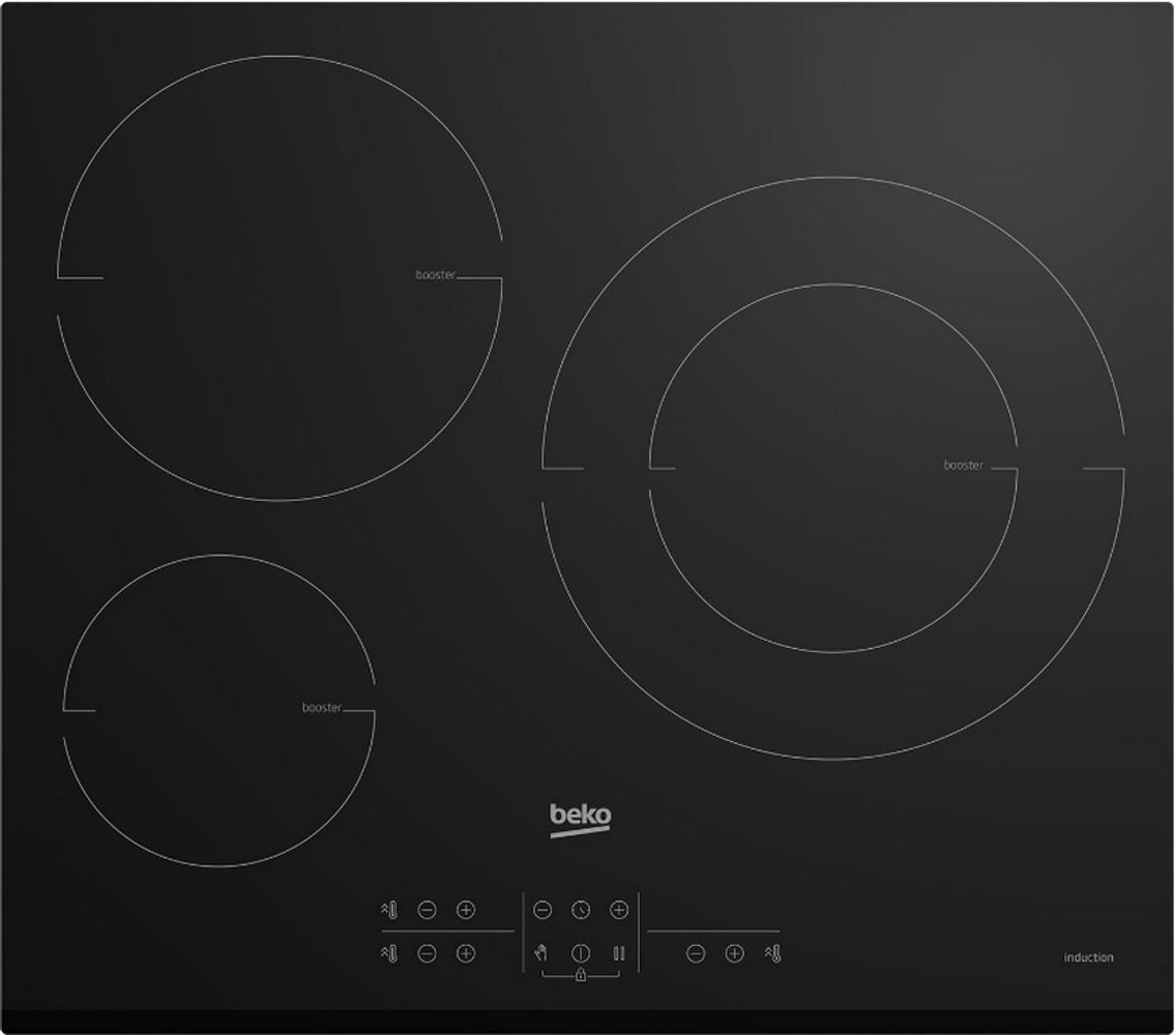 Beko HII63200MTB kookplaat Zwart Ingebouwd 58 cm Zone van inductiekookplaat 3 zone(s)