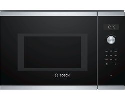 Bosch BFL554MS0 - Serie 6 - Inbouwmagnetron- Eenvoudig te reinigen: hydrolyse - 25 l - 900 W - RVS