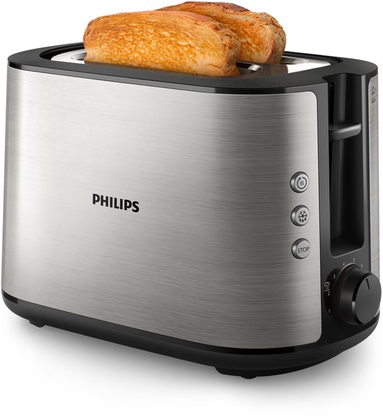 Philips Viva Collection Grille-pain entièrement métallique