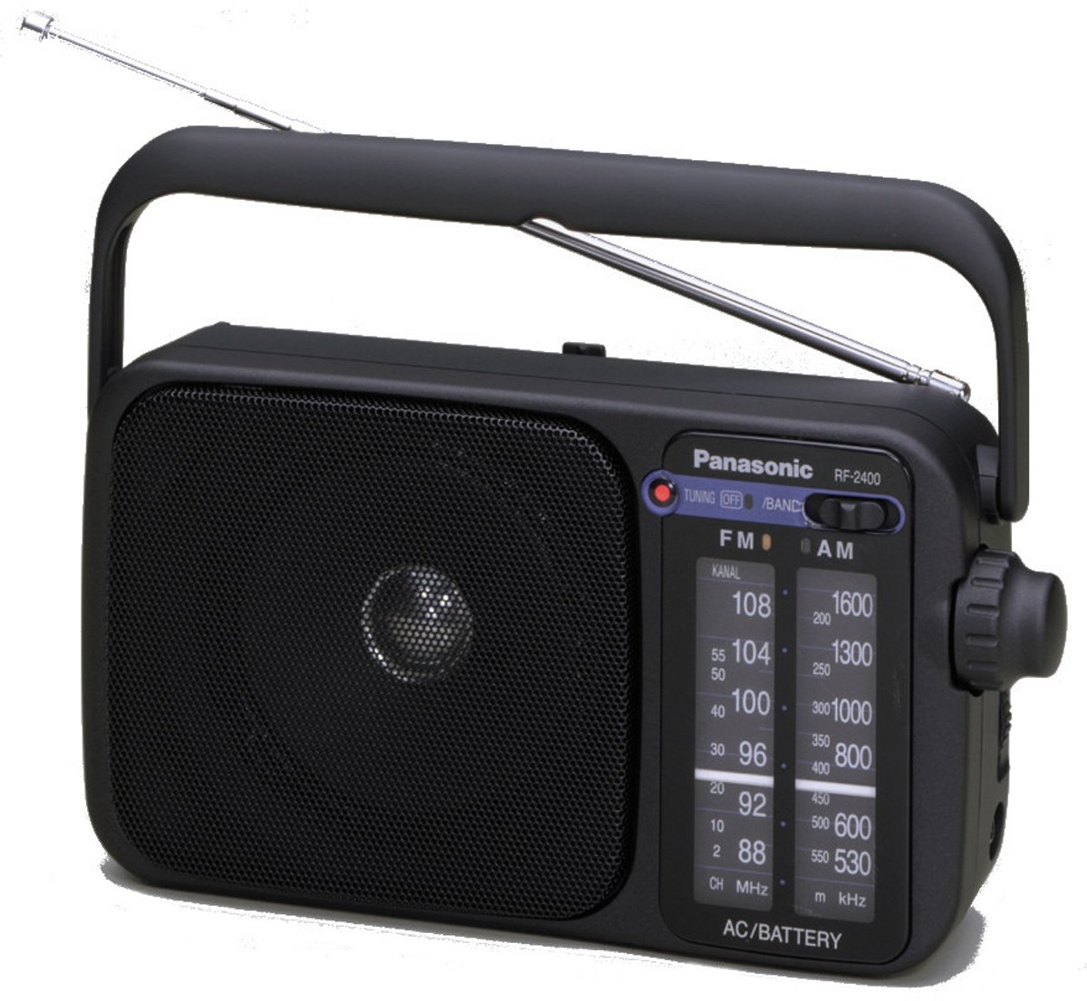 Panasonic RF-2400DEG Transistorradio FM Zwart