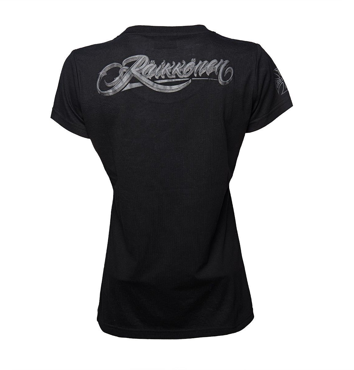 WCC West Coast Choppers Female Shirt Kimi Raikkönen Script Logo Black-XS