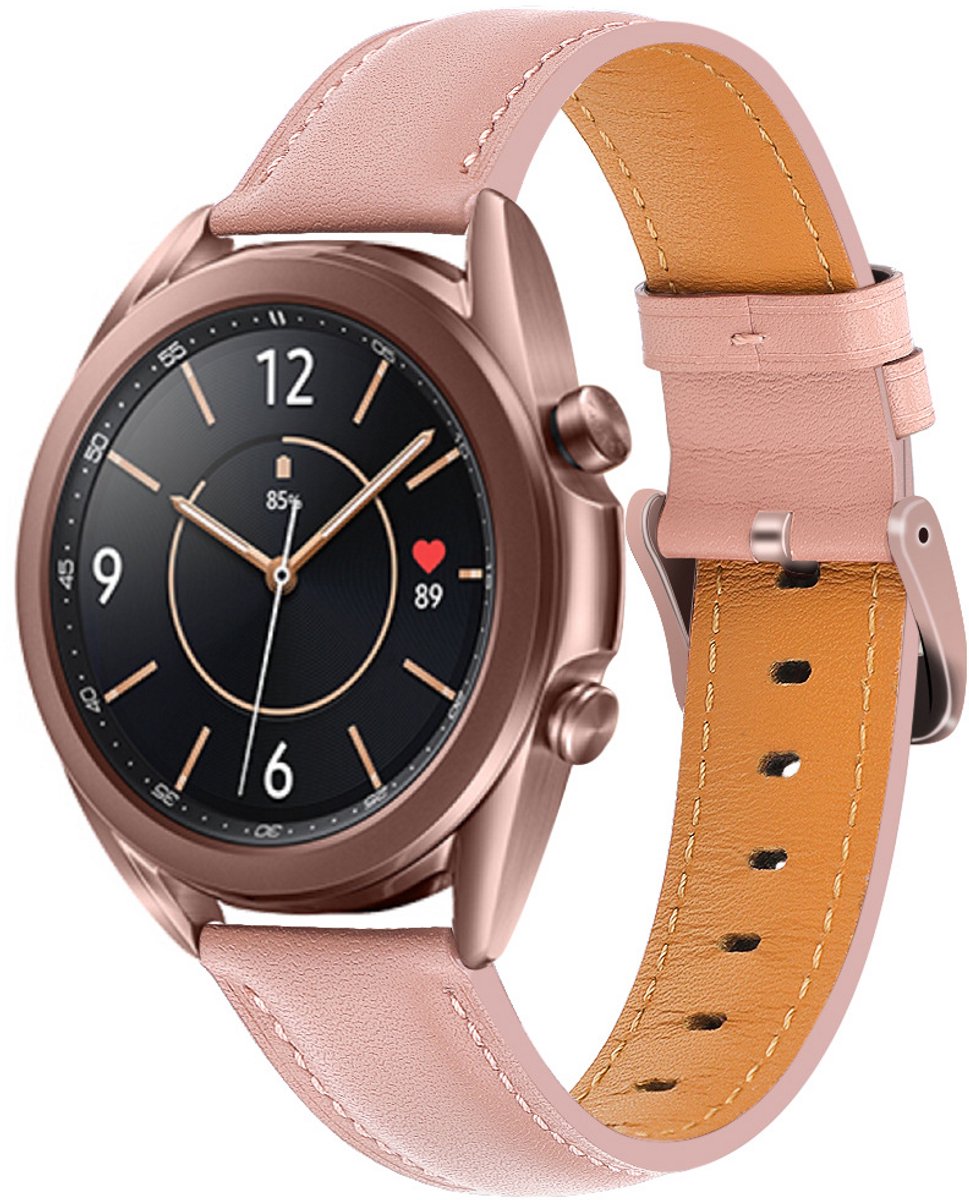 Leren band Geschikt voor Samsung Galaxy Watch 3