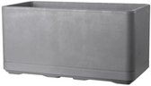 Muret Plantenbak - DEROMA - Cosmo - Asgrijs - Met waterreservoir - Wielen - 78 cm