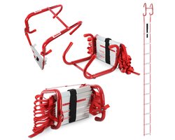 Vluchtladder - 4,5 meter - 2 verdieping - Tot 450kg draagkracht - Antislip - Opklapbaar