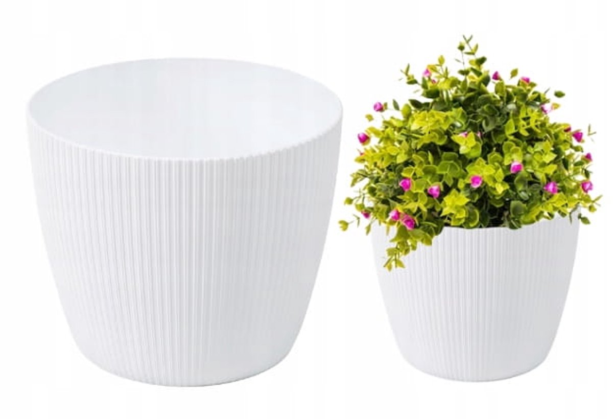 Lamela Magnolia Jumper - Bloempot - Wit - 11cm - Weerbestendig
