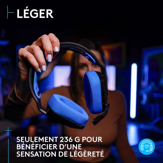 Casque Gamer sans fil Logitech G535 Lightspeed (Noir) bol