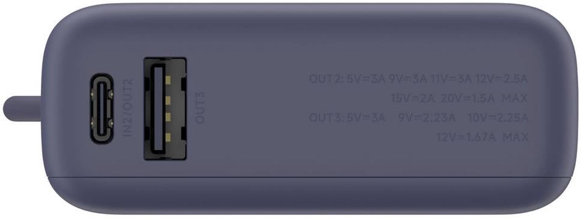 Xiaomi PB1033MI Powerbank 10000 mAh Blauw Mat - afbeelding 2