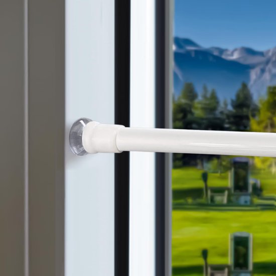 Tringles extensibles - Filets de protection et Rideaux - 3 pièces - Wit - 30-45 cm