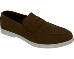 SHK® Loafers Heren - Heren Schoenen - Heren Instappers - Lichtgewicht - Bruin - Maat 40