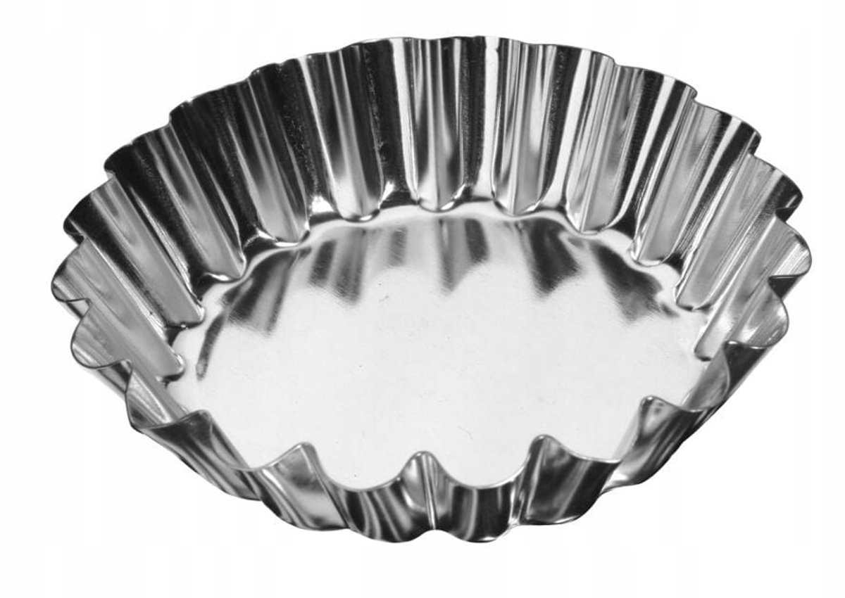 Metalen taartvormpjes, 6 stuks