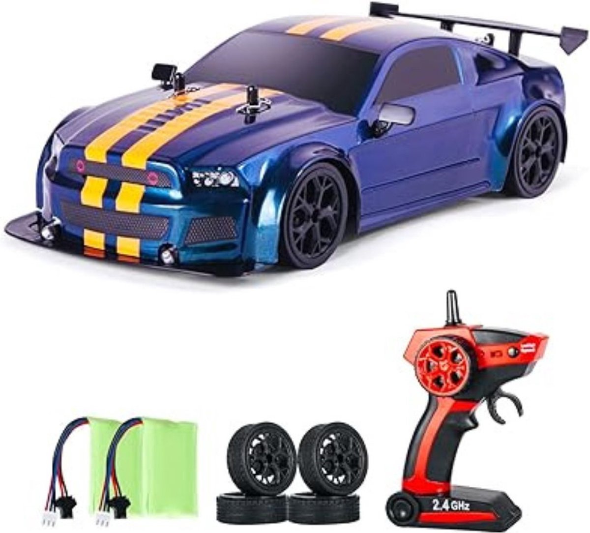 Thuys – Rc Drift Car – Rc Car – Afstandbestuurbare Auto – 24 x 13 x 8cm – Blauw