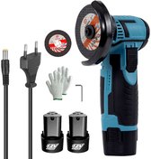 12V borstelloze hoekmachine Lithiumbatterij 500W 19500Rpm Draadloze Mini Polijstmachine Diamant Snijden Maalin