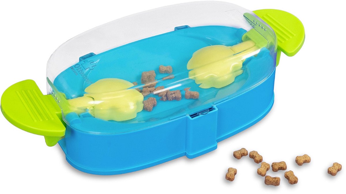 Nina Ottosson Paw N' Play - Hondenspeelgoed - Blauw Groen Level 2