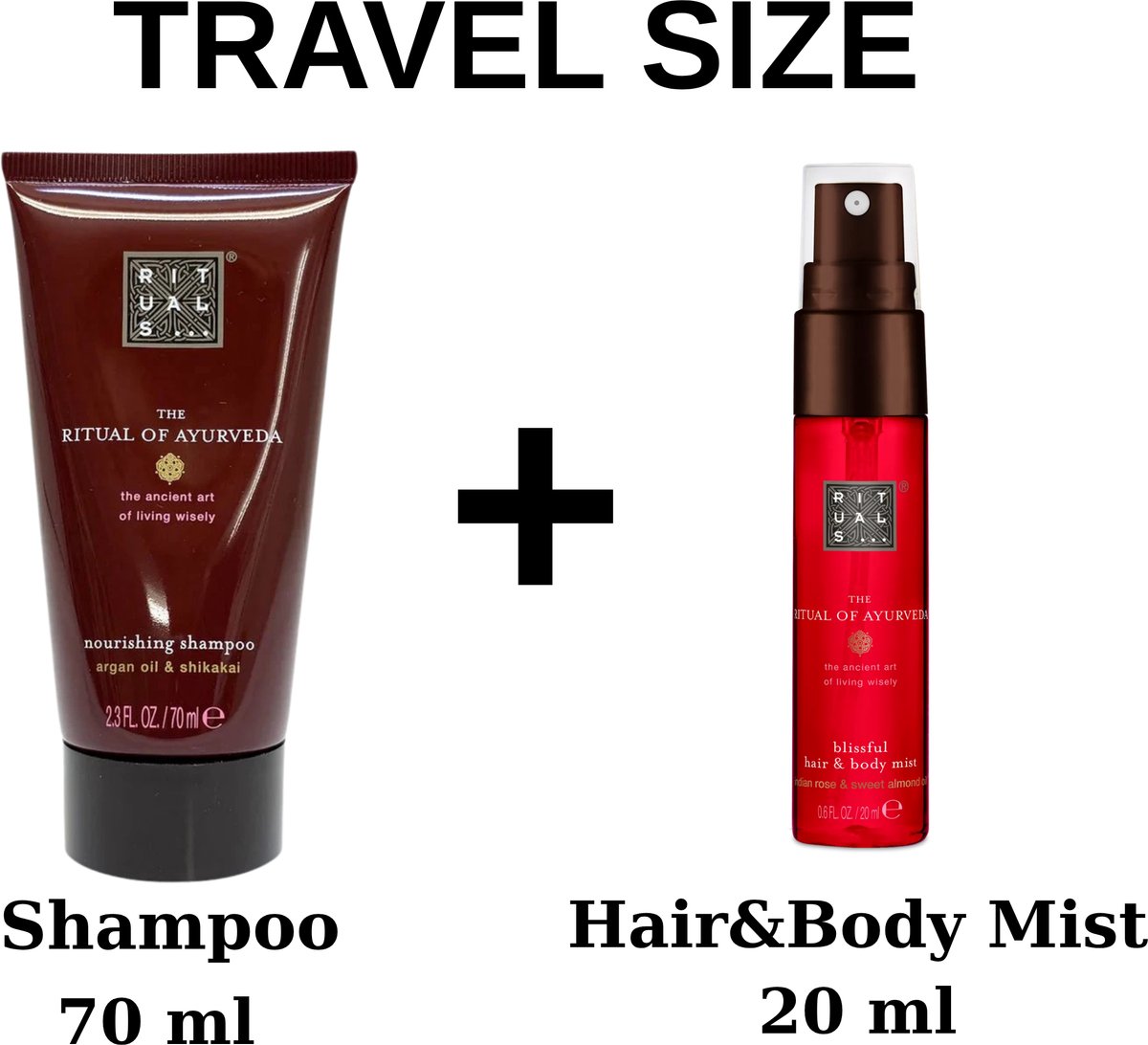 Rituals - Ayurveda - Duo Travel Size Set - Shampoo 70 ml + Hair&Body Mist 20 ml