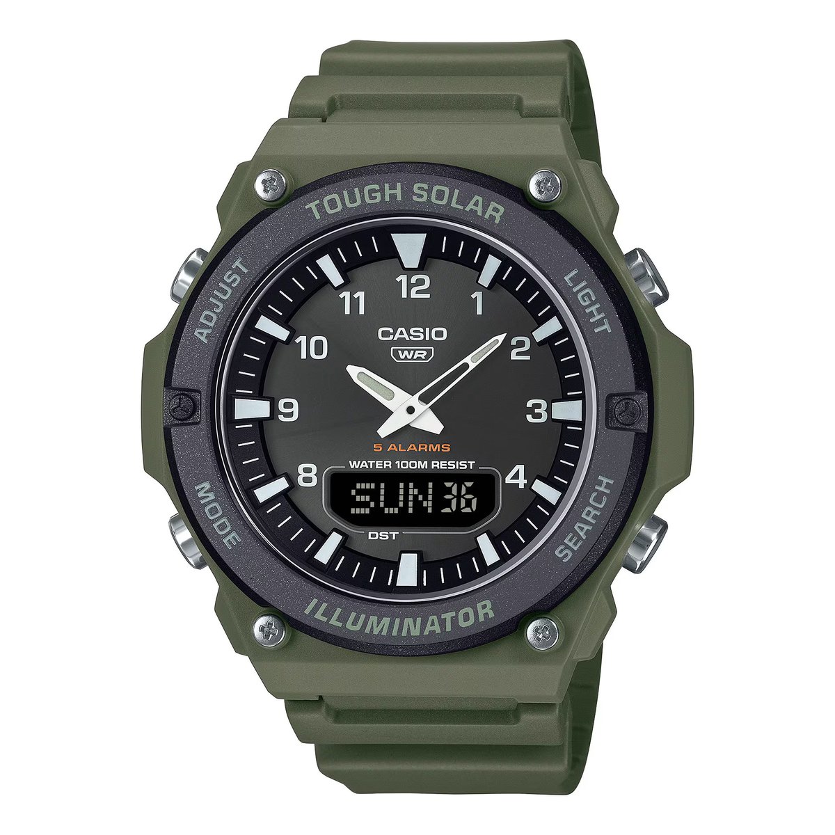 Casio Casio Collection AQ-S820W-3BVEF Horloge - Kunststof - Groen - Ø 49 mm