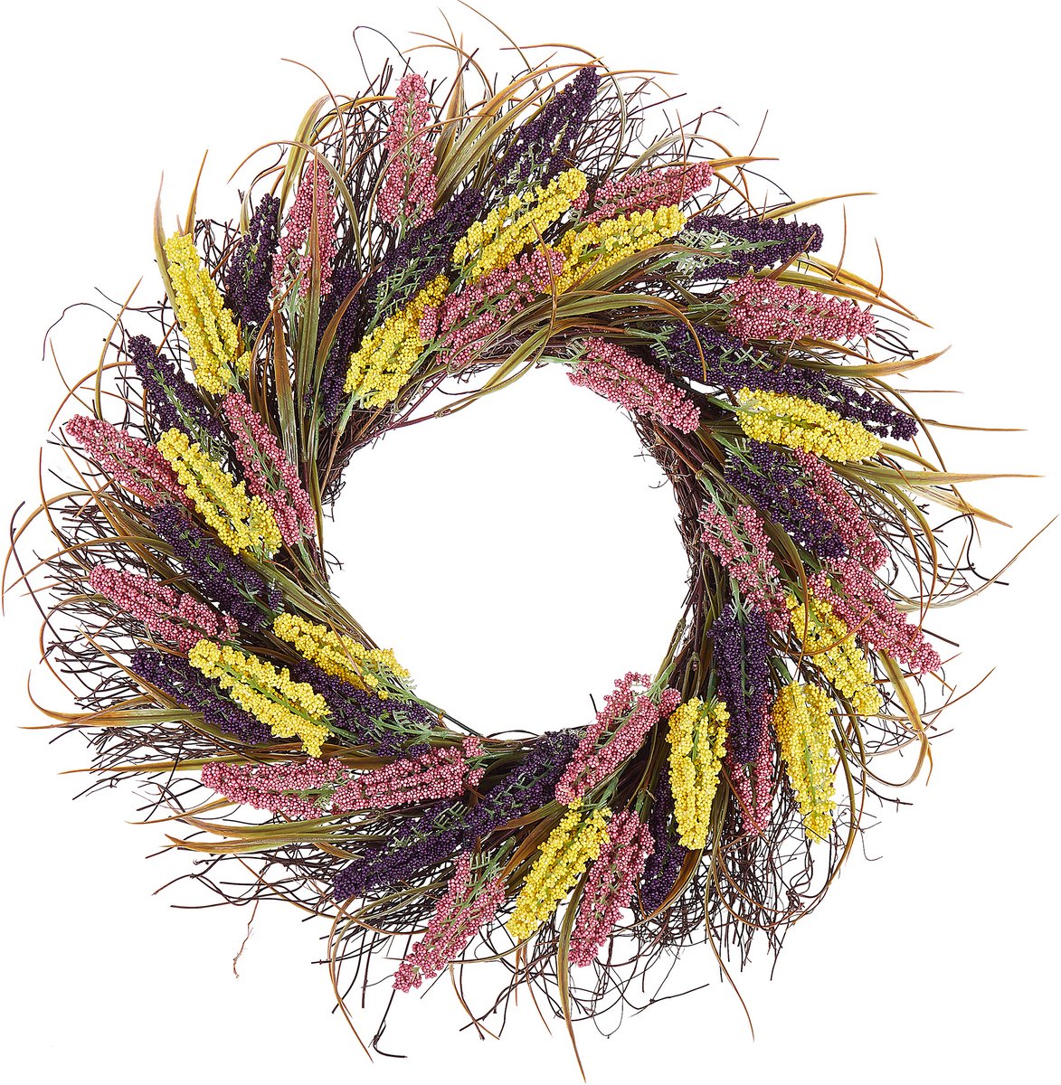 Beliani CANDELARIA - Krans - Multicolor - Synthetisch materiaal Meerkleurig
