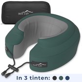 Best Life Nekkussen Vliegtuig - Reiskussen - Nekkussen Auto Kind - Memory Foam - Nek Kussen - Groen