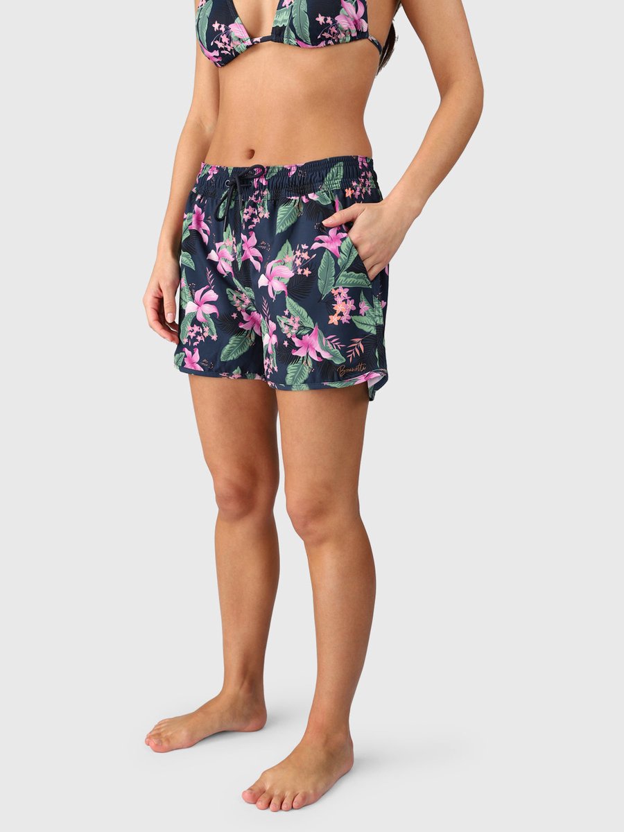 Brunotti Toluca-Tropicana Dames Zwemshort Indigo XL Blauw