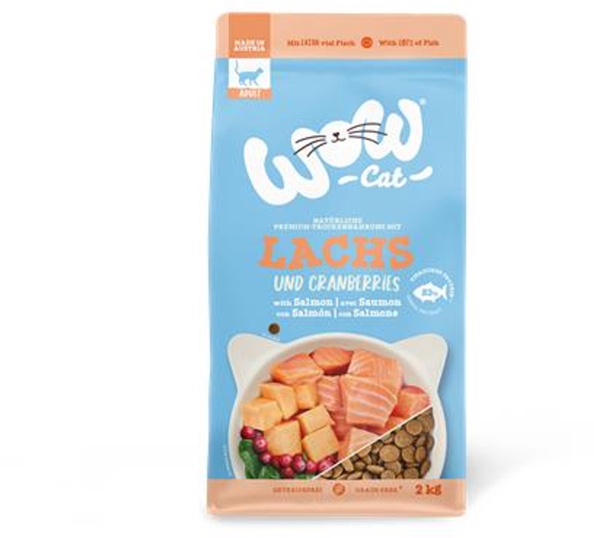 Wow WOW Cat - Trockenfutter Lachs | 2kg