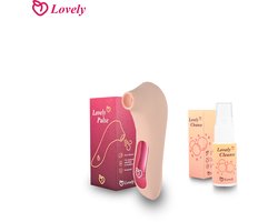 Lovely pulse-Lovely cleanse-Luchtdruk Vibrator-Clitoris Stimulator-Sucking-vrouwen– Antibacteriële Seksspeeltjes Reiniger-Toy Cleaner Spray-Seksspeeltje