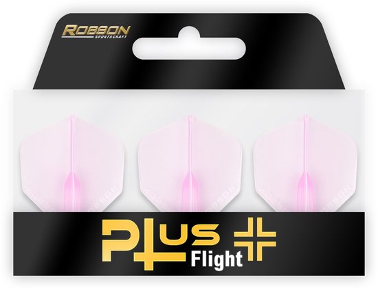 Robson Plus Crystal Clear Pink Std. - Dart Flights van Robson — afbeelding 2