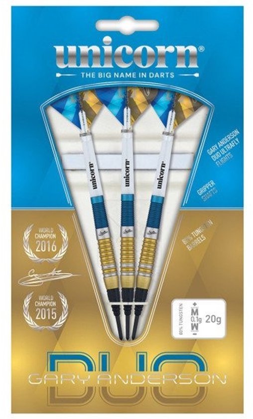 Unicorn Gary Anderson Duo 90% - Soft Tip Darts van Unicorn — afbeelding 4