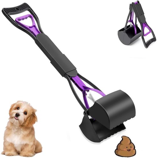 Ormalla Pooper Scooper Swivel Bin & Rake & Spade met 60 Afvalzakken, Heavy Duty Hondenpoepschep voor grote middelgrote en kleine honden, lange roestvrijstalen handgreep gebruik op tuin, gras, vuil of