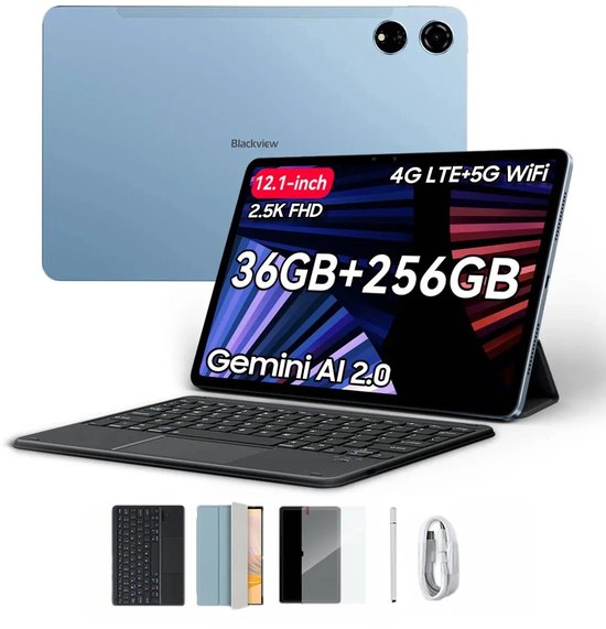 Blackview MEGA 3 Tablet - Android 15 - 12.1 Inch - 36GB RAM - 256GB ROM ...