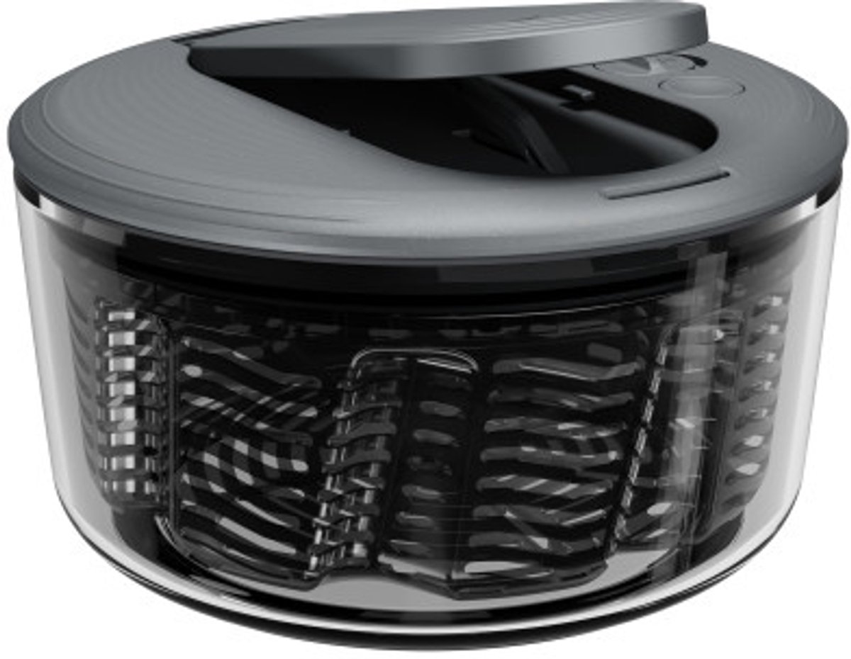 Zyliss Swift Dry – Slacentrifuge maat S – Met éénhands pompsysteem & rem – Antislip bodem – Slazwierder voor verse, droge groenten – Compact opbergen – Vaatwasserbestendig