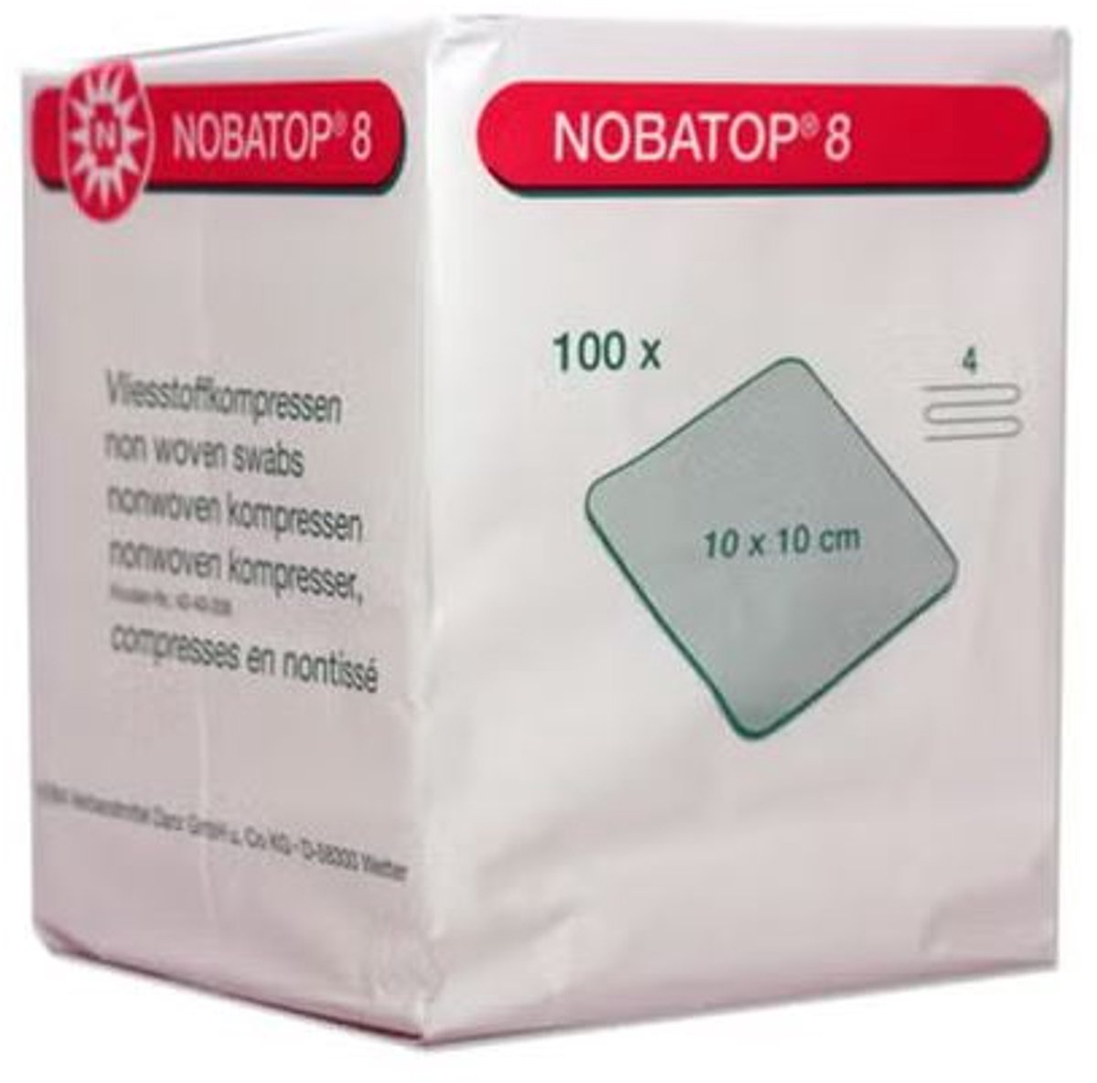 Goedkoopste Nobatop - Gaaskompres 10 x 10 cm (100 stuks) Niet steriel